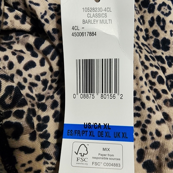 Jones New York Sport Animal Print Blouse XL NWT - Picture 8 of 8